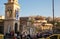 View on Akropolis   from Monastiraki square and city  Athens