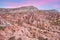 View from Aktepe Hill over Red valley in Cappadocia, Anatolia, Turkey. Goreme National Park