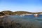 View of Akvaryum Bay with boats and a blue sea and sky