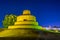 view of the Al Jahili fort in Al Ain during night, UAE