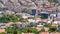 View of Alanya city architecture from the hill in sunny day, Turkey