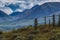 View of Alaskan Mountain Range in Denali National Park, Alaska