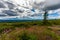 View of Alaskan Mountain Range in Denali National Park, Alaska