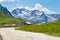 View of the albula pass in grisons, switzerland, europe