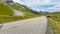 View of the albula pass in grisons, switzerland, europe