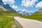 View of the albula pass in grisons, switzerland, europe