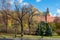 View of the Aleksandrovsky Garden on an autumn day