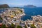 View of Alesund from Fjellstua viewpoint, Norway