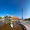 View of Alexanderplatz, Neptune fountain and the TV Tower in Ber