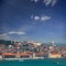 View of Alfama and Graca, cityscape of Lisbon, Portugal, Europe