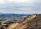 View on Alftavatn lake, glaciers, volcanoes, desert and mountains, Laugavegur trail, near Landmannalaugar, Fjallabak Nature