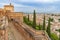 View of the Alhambra in the Andalusian city of Granada, in Spain.