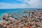 View of Alicante harbour from Santa Barbara castle