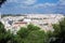 View on Alicante, Spain. Trees in the foreground