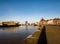 A view along the Aouth Quay in the town of Great Yarmouth