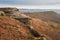 View along Curbar Edge towards Froggatt\'s Edge in background