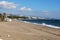 View along Daitona beach, Marbella, Spain.