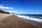 View along Daitona beach, Marbella, Spain.