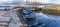 A view along the harbour wall at Queensferry, Scotland