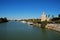 View along the river Guadalquivir, Seville, Spain.