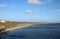 View along Seaham beach to cliffs, County Durham