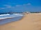 View Along Wollongong Beach to Port Kembla Steel Works, Australia