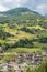 View at the alp village Santa Cristina in val gardena