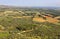 View of alpilles natural park from Les Baux de Provence, France