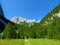 View of alpine landscape of Krma valley