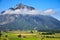 View of the alps from the Hellbrunn palace near Salzburg, Austria