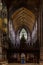 View of the altar and central nave of the historic Chester Cathedral