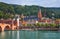 View of Alte Brucke bridge and Neckar river