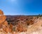 View of amazing hoodoos sandstone formations in scenic Bryce Canyon National Parkon on a sunny day.