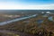 View of the Amazon River, rainforest and swamps, travel concept.