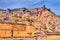 View of Amer and Jaigarh Forts in Jaipur - Rajasthan, India