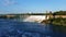 View of the American Niagara Falls with Rainbow Bridge