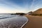 View of the Amoreira Beach in the Costa Vincentina in Alentejo, Portugal