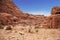 View of the amphitheatre in Petra, capital of the Nabatean Kingdom