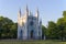 View of the ancient chapel of Alexander Nevsky. Peterhof