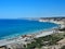View from ancient city - state Kourion, to beach in Episkopi on Cyprus Island.