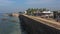 View of the ancient fortress wall of the old city of Galle. Sri Lanka