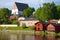 View of the ancient Lutheran Cathedral in the June evening. Porvoo, Finland