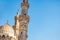 View of the ancient minarets of the Cairo mosque Sultan Hassan