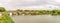 View at the ancient Roman bridge over Tajo river in Talavera de la Reina, Spain