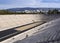 View of the ancient stadium of the first Olympic Games in white marble - Panathenaic Stadium