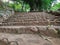 View on ancient stairs. Ancient architecture