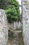 View of ancient streets in ruins of Stari Bar, ancient fortress