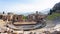 View of ancient Teatro Greco in Taormina