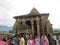 view of the ancient temple ruin complex in Ganderbal, Kashmir, India