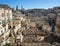 View of the ancient town of Matera  historical centre `Sassi di Matera ` ,  Basilicata, Southern Italy